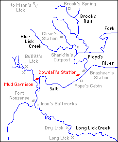 Mud Garrison and Dowdall's Station